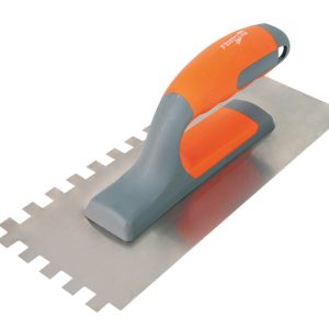 Talocha de aço inoxidável dentada 280 x 110 mm