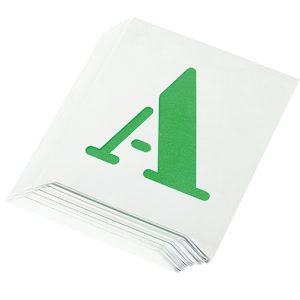 Jogo 26 letras (A-Z) para rotulação – 50 mm