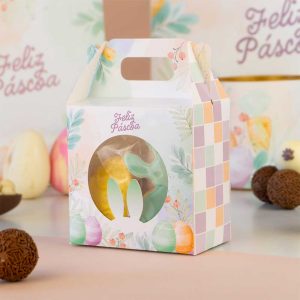 Caixa para Doces Diversos, com alça, TERNURA – 10un