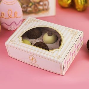 Caixa Para 6 Doces ou 2 Brownies, Com Visor e berço, BELA – 10un