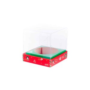 Embalagem para Mini Chocotone Premium 10x10x10cm – NATAL – 10un – EXPRESS