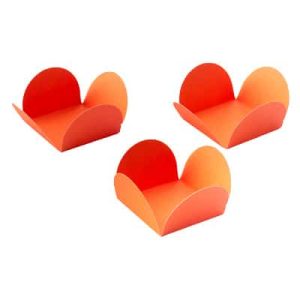 Forminha De Doce 4 Pétalas, Laranja – 50un