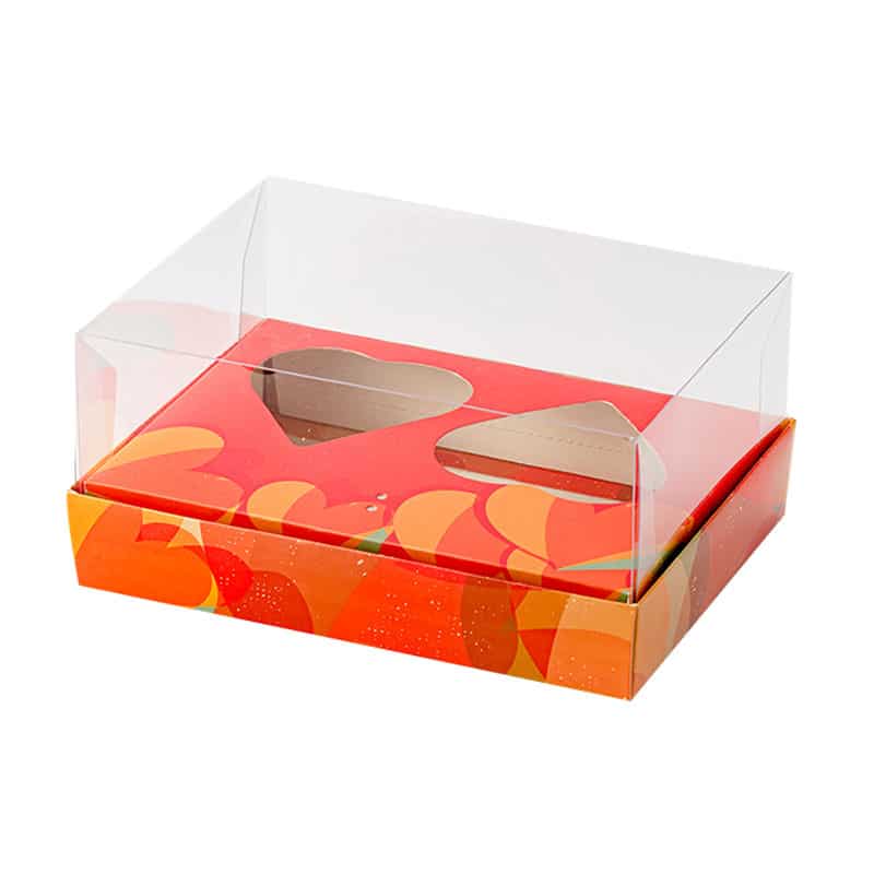 Embalagem para 2 Corações 200gr, Tampa 10cm, Corazón – 10un - Image 7