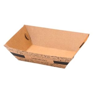 Embalagem Para Porções 350Ml, Kraft – 25un