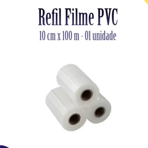 Refil Filme PVC 10 cm x 100 m c/ 01 unidade