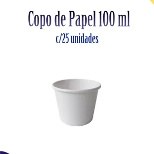 Copo de Papel 100 ml c/25 unidades