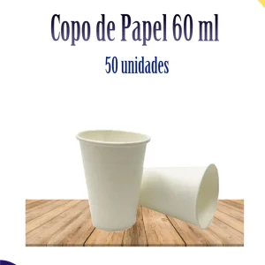 Copo de Papel 60 ml c/50 unidades