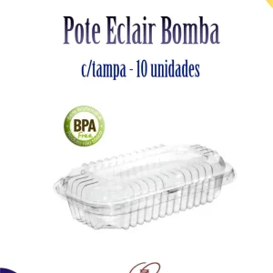 Pote Eclair Bomba de Chocolate c/10 unidades
