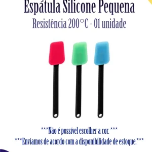 Espátula de Silicone Pequena c/01 unidade