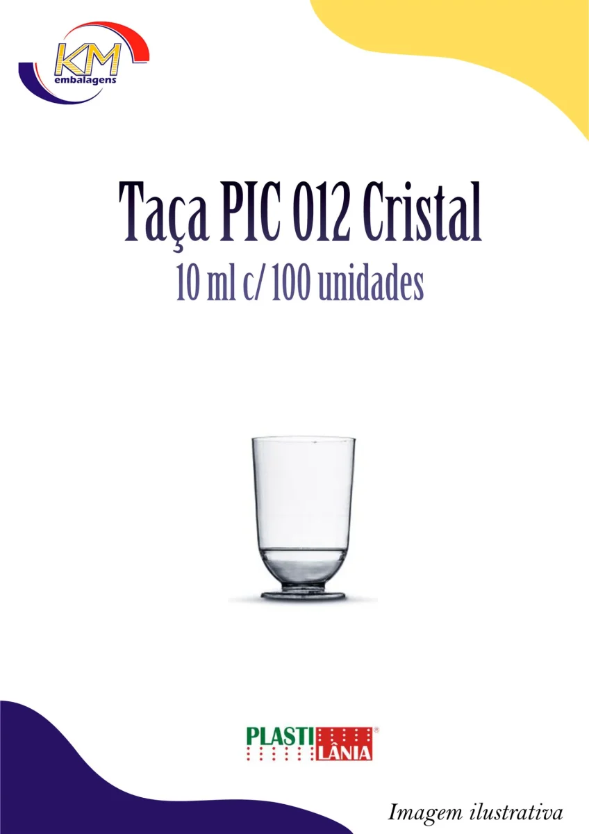 Taça PIC 012 cristal s/tampa 10 ml c/100 unidades - Image 2