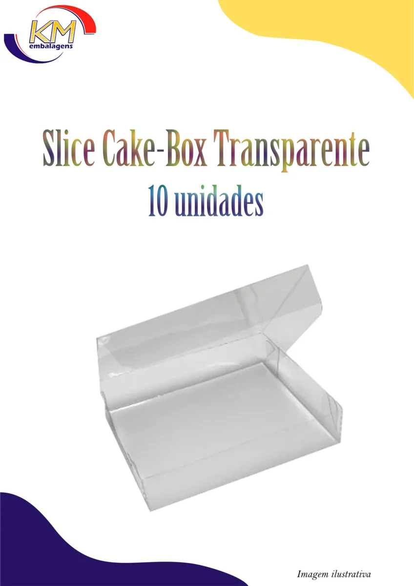 Caixa Slice Cake-Box transparente c/10 unidades - Image 2