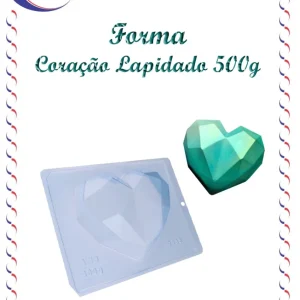 Forma Coração Lapidado 500g – unidade