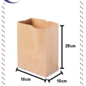 Saco SOS delivery liso kraft – tamanho P – c/100 unidades