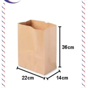Saco SOS delivery liso kraft – tamanho M – c/100 unidades