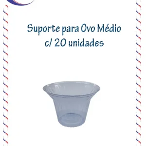 Suporte para ovo médio alongado de 350g a 500g c/20 unidades