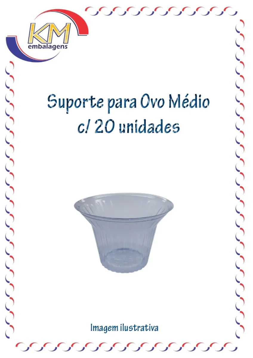 Suporte para ovo médio alongado de 350g a 500g c/20 unidades - Image 2