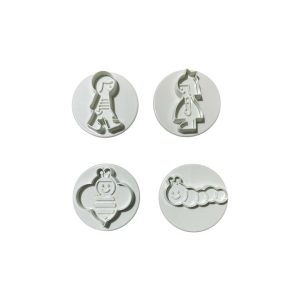 Cortador Marcador Ejetor Primavera 4 Peças – Branco