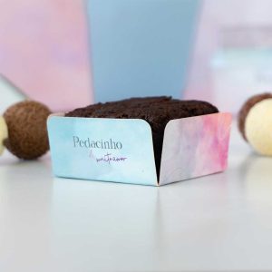 Forminha para Brownie, Aquarela – Pct. c/ 25 un