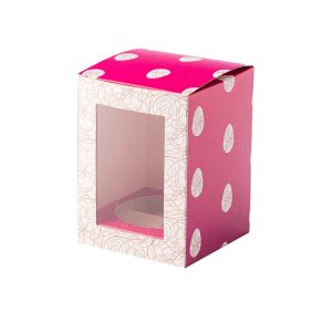 Embalagem para Pote com visor, Rubi – 25un