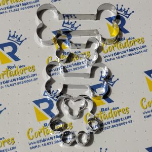 kit cortador ossinho + patinha de cachorro (G)