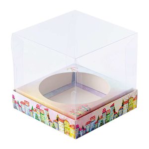 Embalagem para Chocotone Premium 20x20x20cm – NATAL – 10un – LONDRES