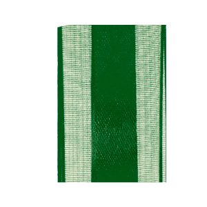 Fita de Voal com Cetim, Verde 22mm – Rolo  10mt
