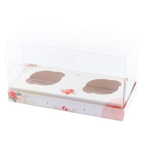 Embalagem para 2 Mini Chocotones 100gr – Natal – 10un – FLORESCER